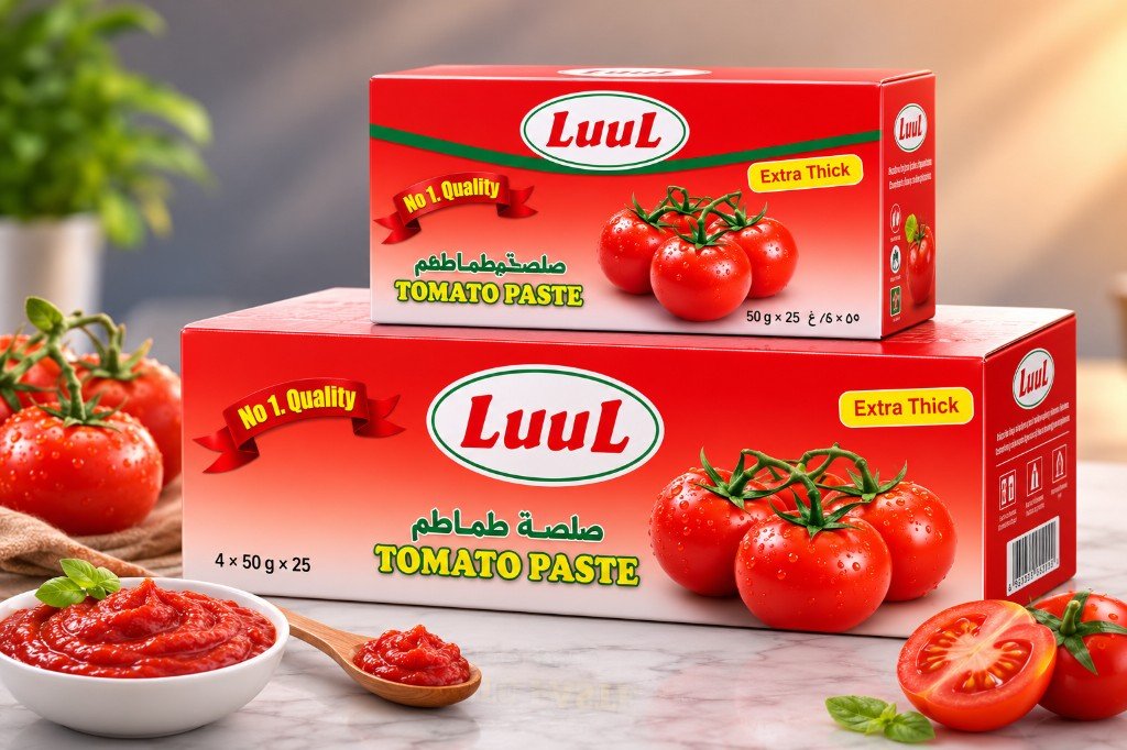 Luul tomato paste boxes — 50g pouches